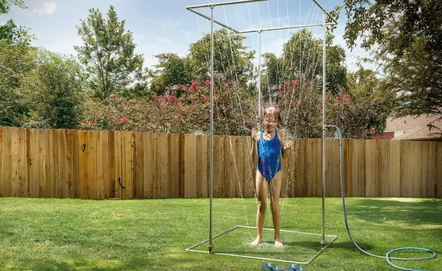 Gartendusche selber bauen - Standort, Ablauf und Material