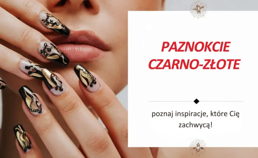 Czarny french ze złotem - Jak go wykonać, by wyglądał luksusowo?