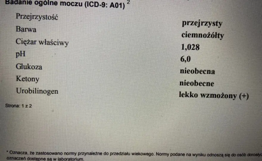 Urobilinogen w moczu - co oznacza? Sprawdź interpretację wyników