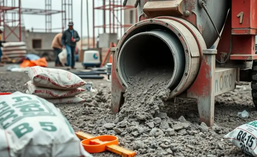 Ile cementu na betoniarkę 200 litrów? Oblicz dokładnie potrzebne ilości