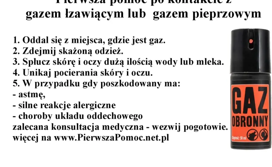 Gaz pieprzowy na skórze: Szybka ulga i dekontaminacja krok po kroku