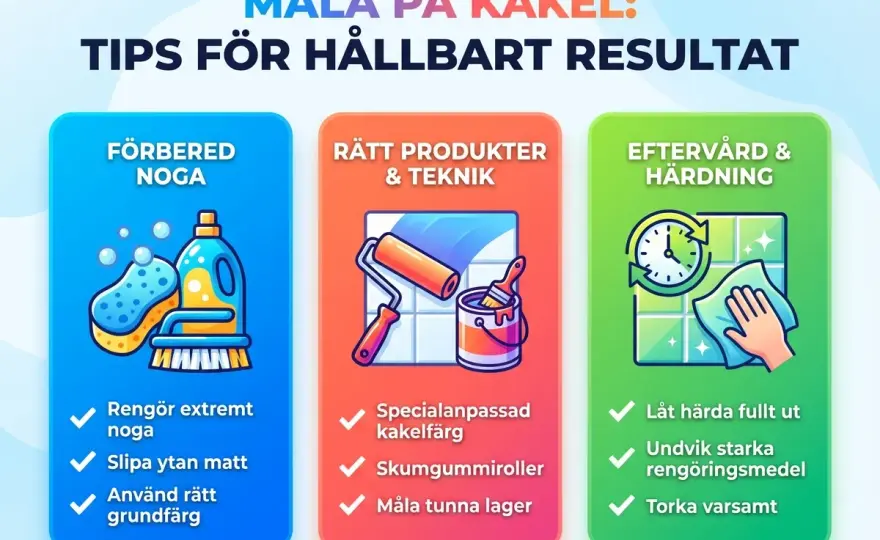 Måla kakel - så får du ett hållbart resultat i kök och badrum
