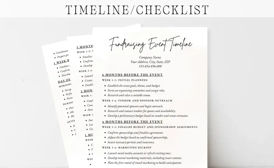 Fundraiser Checklist - Plan Events That Engage & Deliver