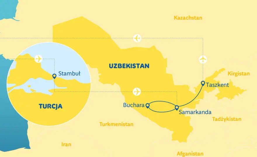 Uzbekistan - Co zobaczyć? Trasa Jedwabnego Szlaku (gotowa!)