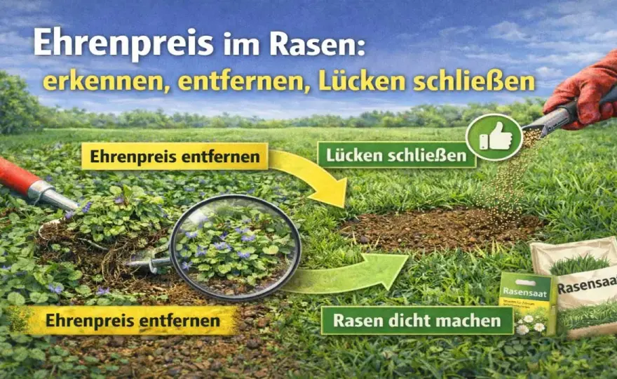 Ehrenpreis im Garten - Erkennen, bekämpfen & vorbeugen