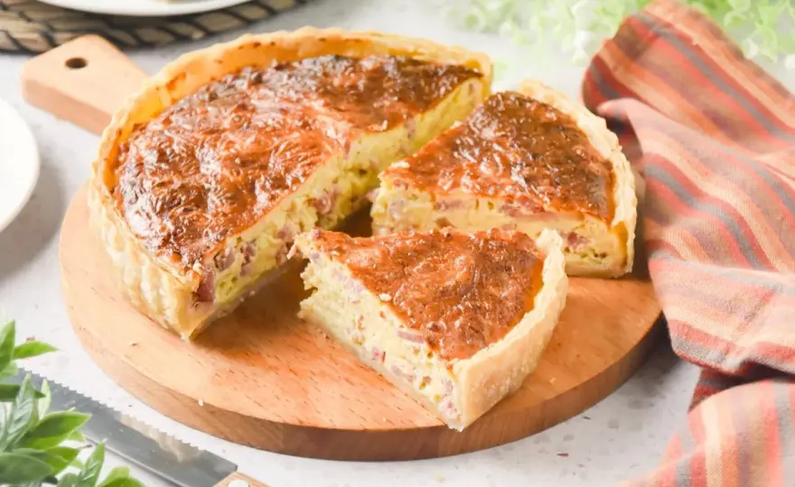 Quiche de bacon perfecta - Cremosa, sin humedad y fácil