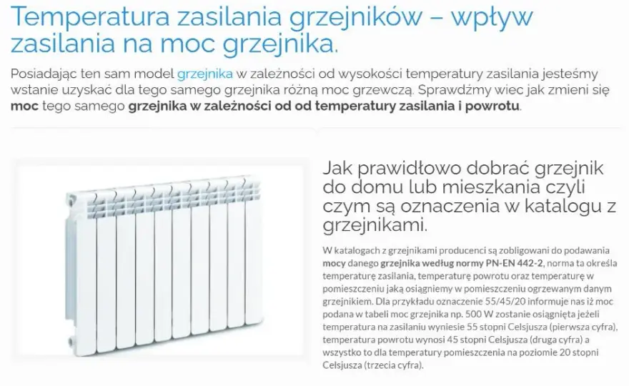 Temperatura wody w grzejnikach Ile powinna wynosić