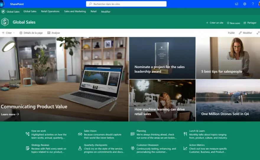 Page SharePoint - Créez du contenu utile et lisible