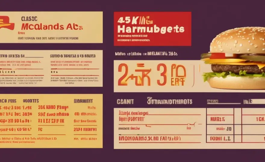 Ile kalorii ma hamburger z McDonald's? Porównanie z innymi