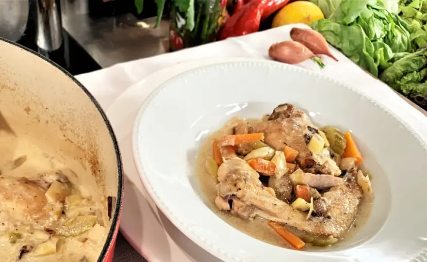 Coq au Riesling - Martina & Moritz Rezept für perfekte Sauce