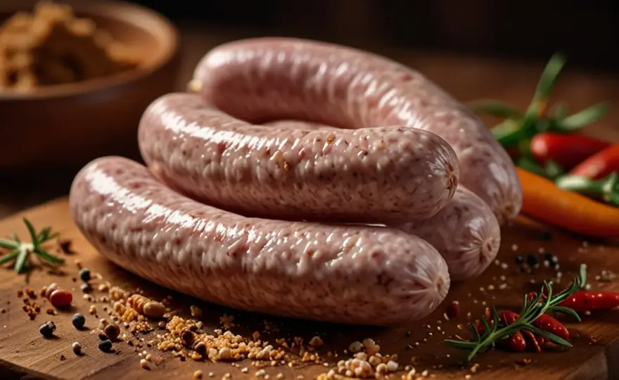 Biała kiełbasa: Przepis na domową białą kiełbasę o wadze 3 kg