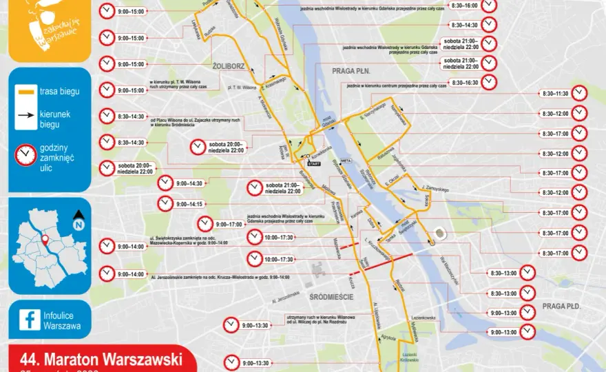 Maraton Warszawski ile km? Długość trasy, etapy i wskazówki dla biegaczy