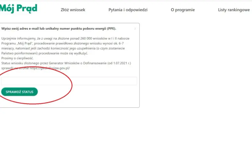Mój Prąd 6.0: Sprawdź status wniosku Twój przewodnik krok po kroku.