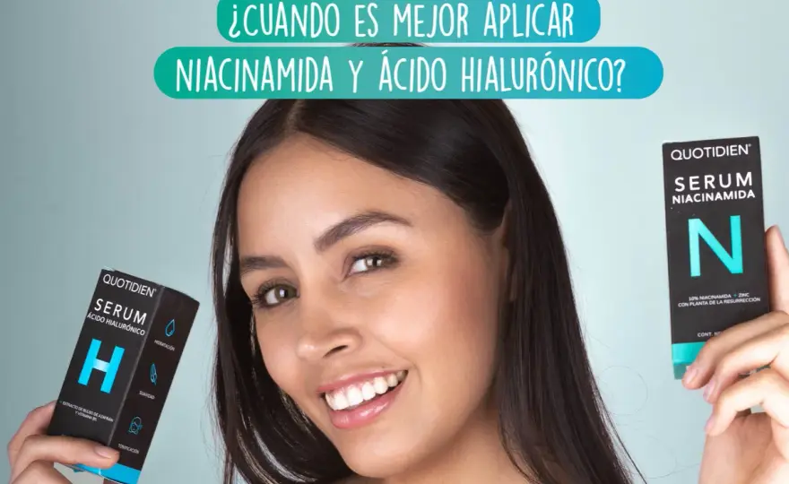 Niacinamida y ácido hialurónico - cómo usarlos y qué esperar