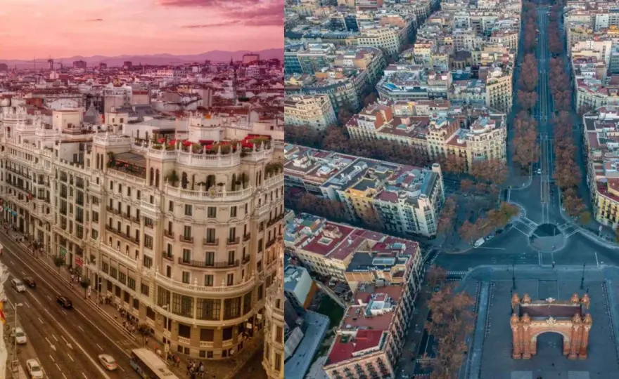 Barcelona o Madrid para vacaciones? Elige la ciudad que encaja