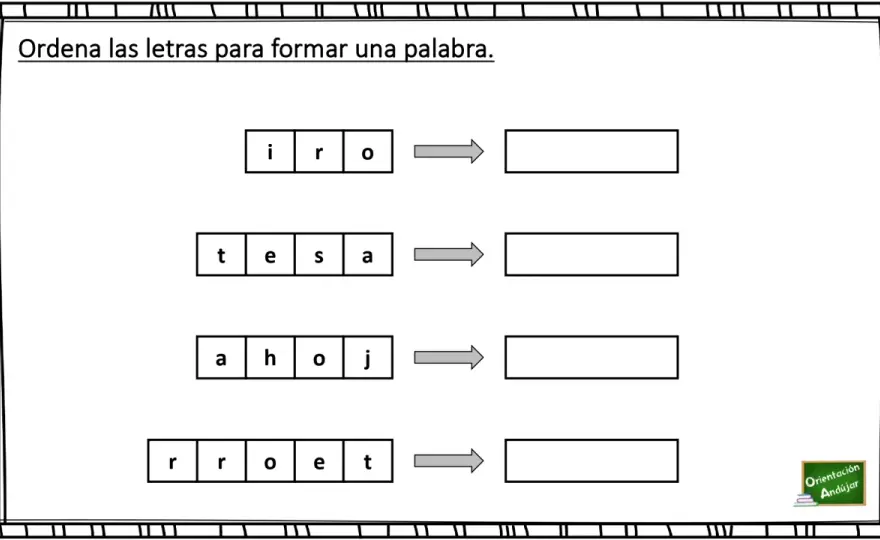 Palabras para aprender a leer - cómo elegirlas y ordenarlas