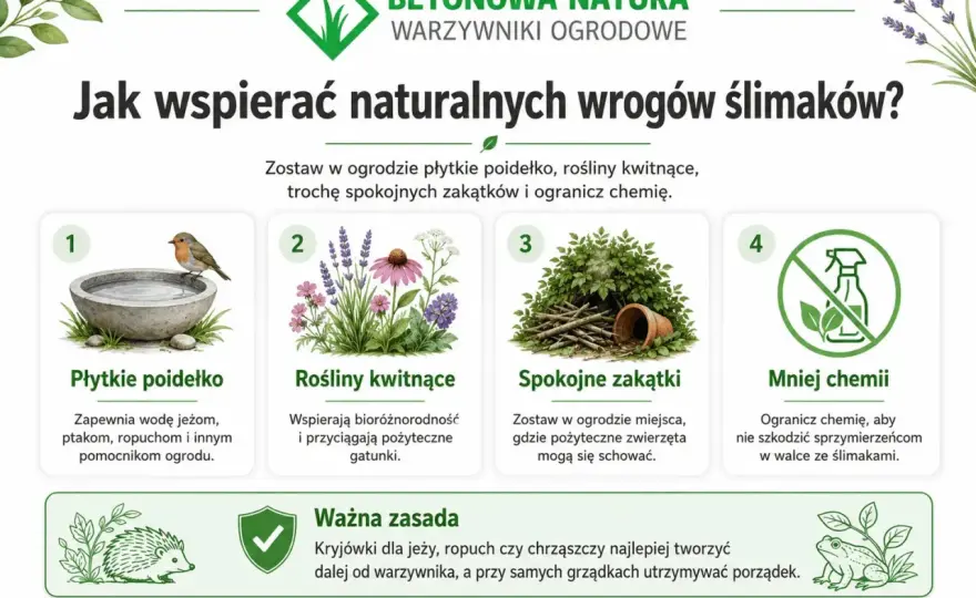 Co je ślimaki w ogrodzie? Naturalni wrogowie i wsparcie