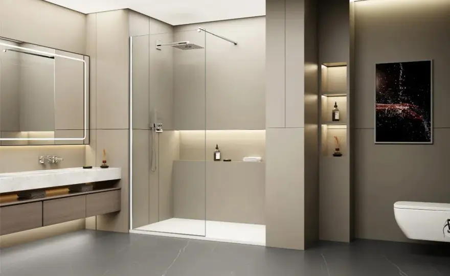 Douche à l'italienne - Les vraies dimensions pour un projet réussi