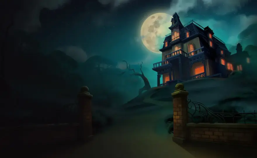 Casa stregata in inglese e le sfumature di haunted house