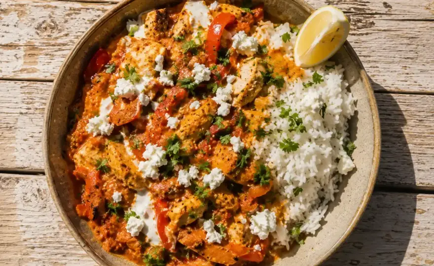 Kycklingkebabgryta på 20 minuter - så gör du den riktigt god