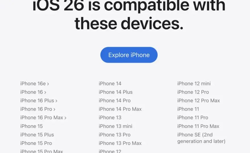 iOS 26 - Czy Twój iPhone dostanie aktualizację? Sprawdź!