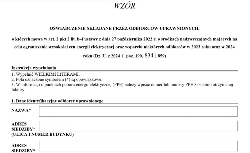Oświadczenie odbiorcy uprawnionego: Jak obniżyć rachunki za prąd?