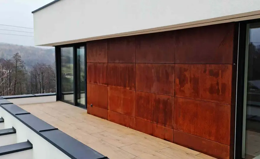 Panele z blachy corten: Wyjątkowe rozwiązanie dla nowoczesnej architektury
