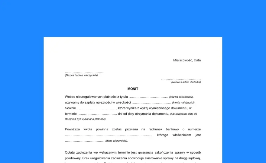 Monit, wezwanie do zapłaty - jak reagować i uniknąć problemów?