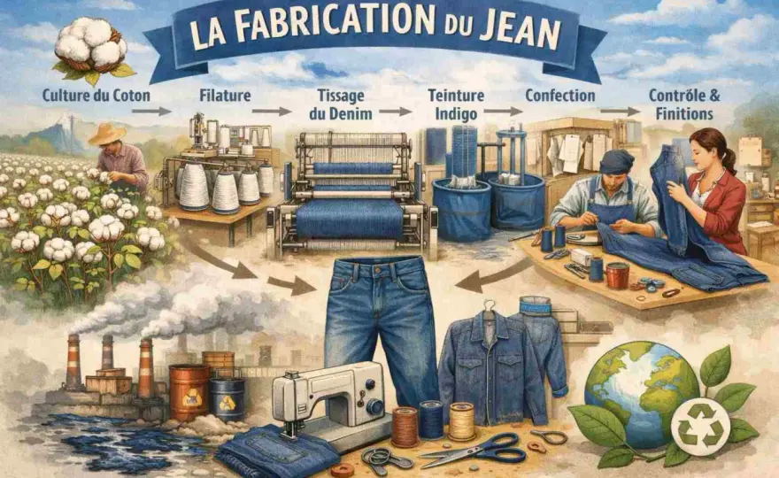 Comment est fabriqué un jean - Les clés pour bien le choisir