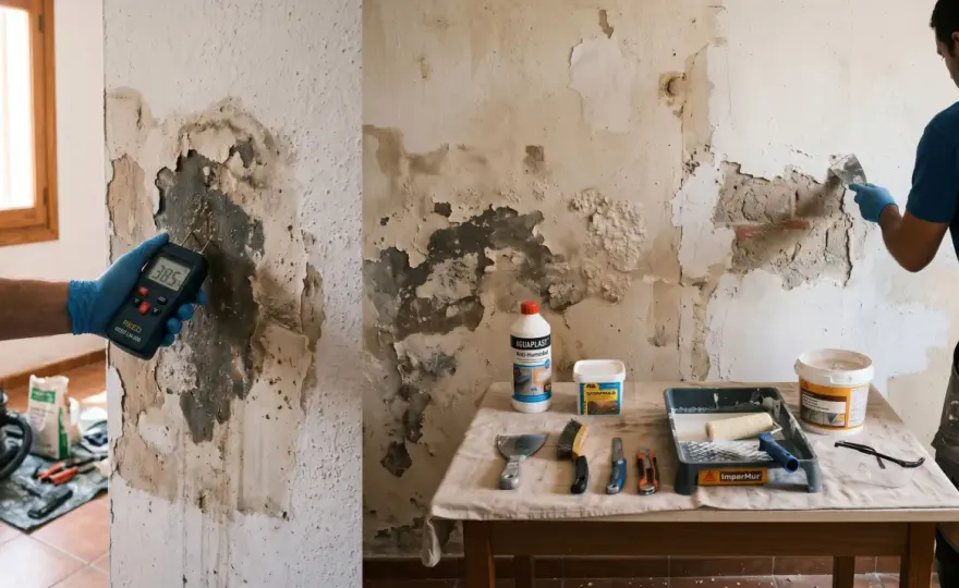 Humedad en la pared - Diagnóstico y soluciones definitivas