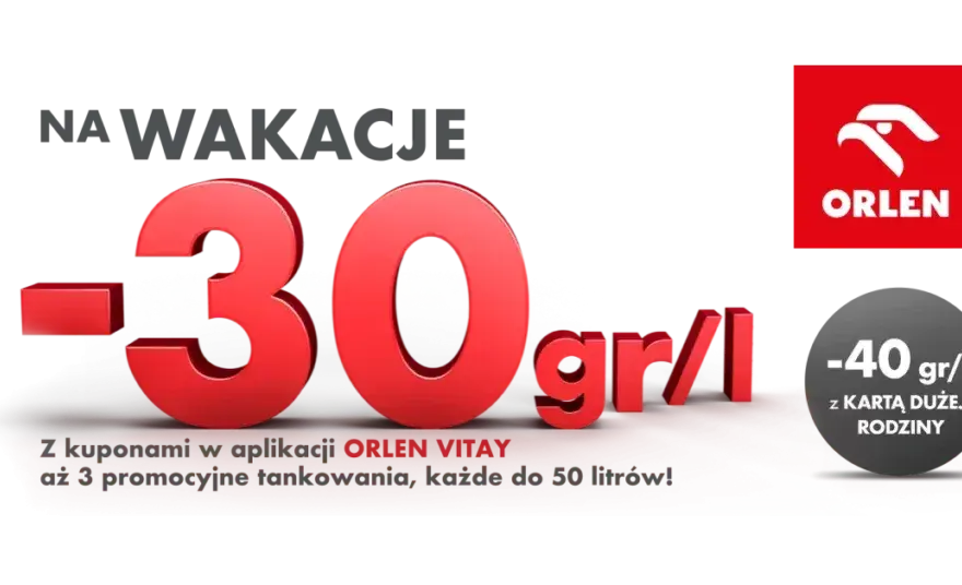 Do kiedy promocja na paliwo Orlen? Sprawdź, by nie stracić rabatu