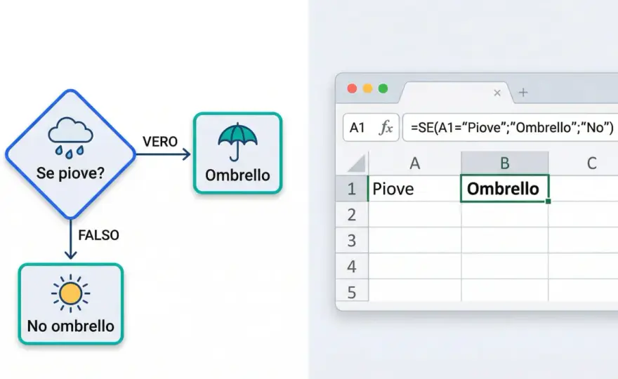 Funzione SE in Excel, guida pratica con esempi e formule