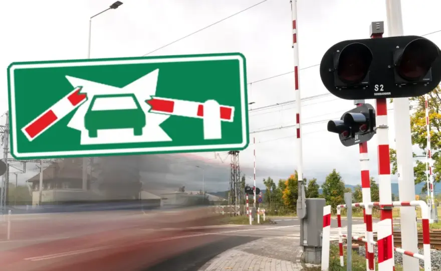 Znaki na przejeździe kolejowym: Czy na pewno wiesz, co mówią?