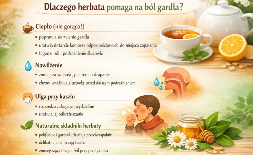 Herbata z miodem na gardło - czy zawsze pomaga? Sprawdź!