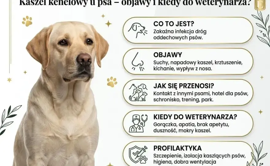 Pies kaszle - Kiedy do weterynarza, a kiedy obserwować w domu?