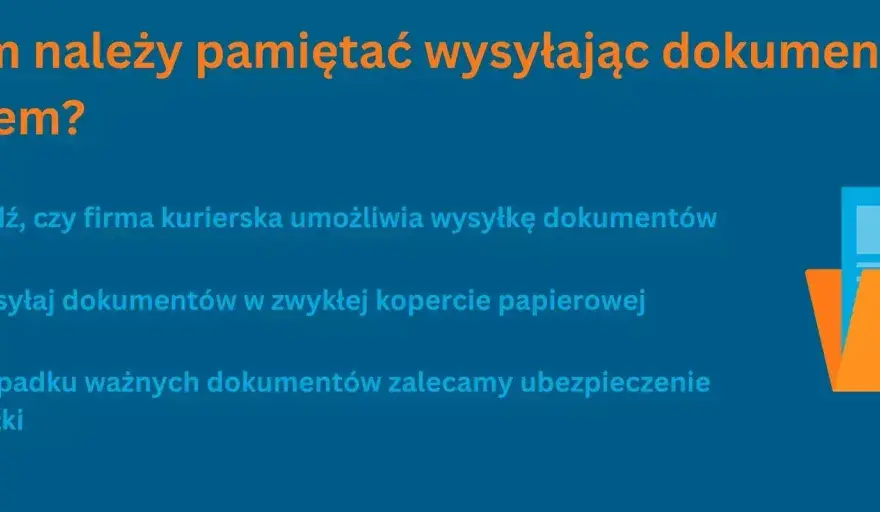 Jak wysłać dokumenty kurierem? Koperta, adres i bezpieczne doręczenie