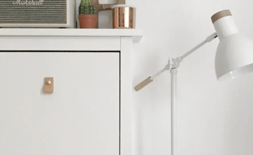 Tiradores de cuero para muebles DIY - medidas y montaje