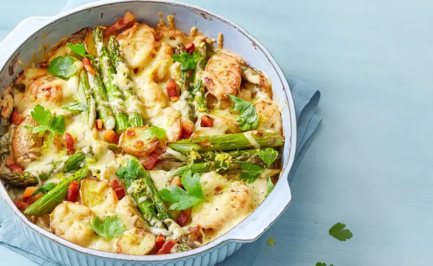 Spargelauflauf mit Kartoffeln - So wird er perfekt und nicht wässrig