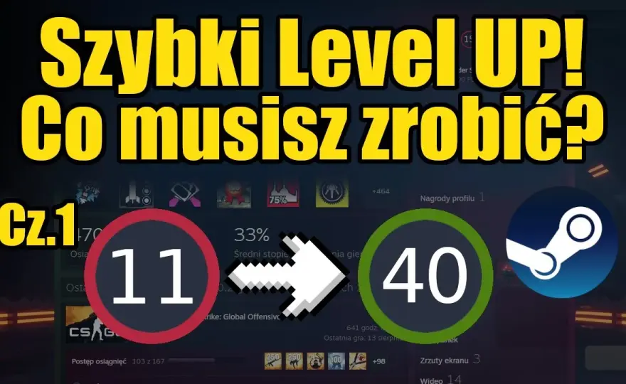 Jak szybko podwyższyć poziom Steam bez wydawania pieniędzy