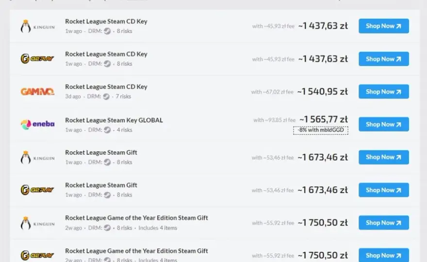 Ile kosztuje Rocket League na Steam - aktualne ceny i promocje w sklepie