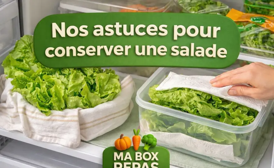 Comment conserver la salade fraîche et croquante plus longtemps ?