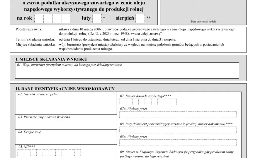 Zwrot akcyzy za paliwo rolnicze: Oświadczenie krok po kroku bez błędów
