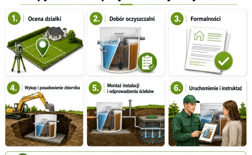 Przydomowa oczyszczalnia ścieków krok po kroku - koszty i formalności