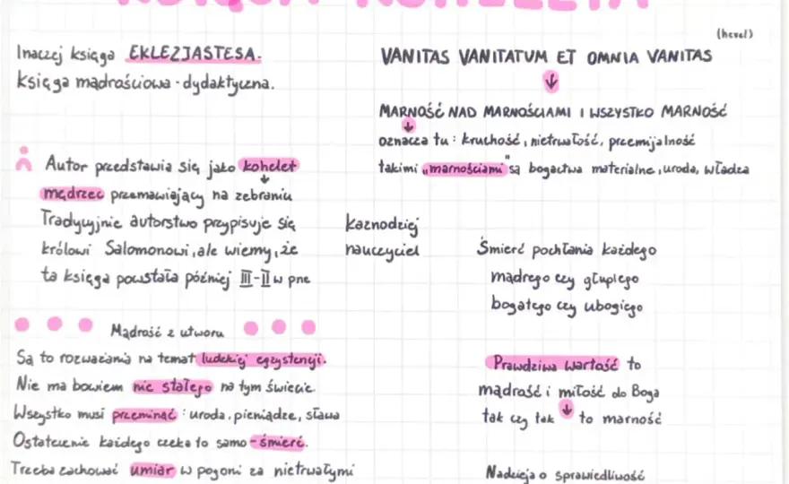 Kohelet i marność nad marnościami - co naprawdę znaczy?