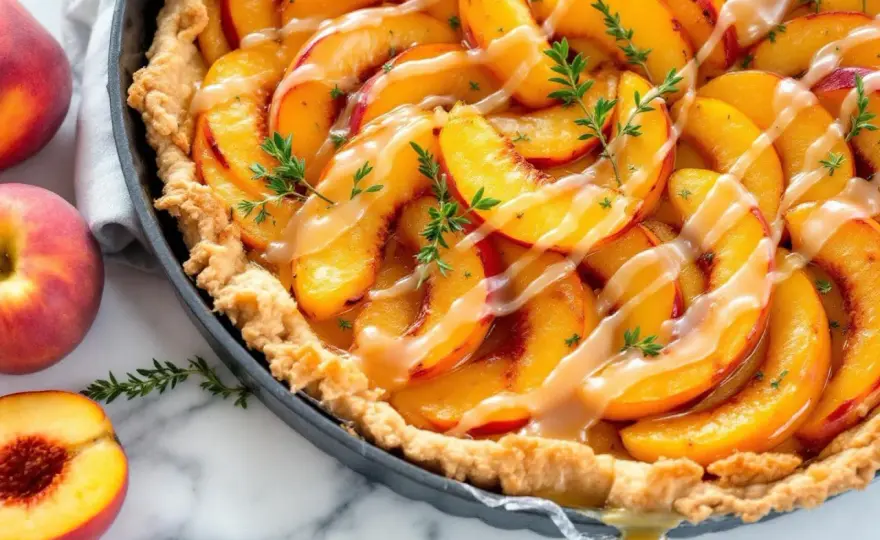 Tarte aux pêches parfaite - Le secret pour une pâte croustillante