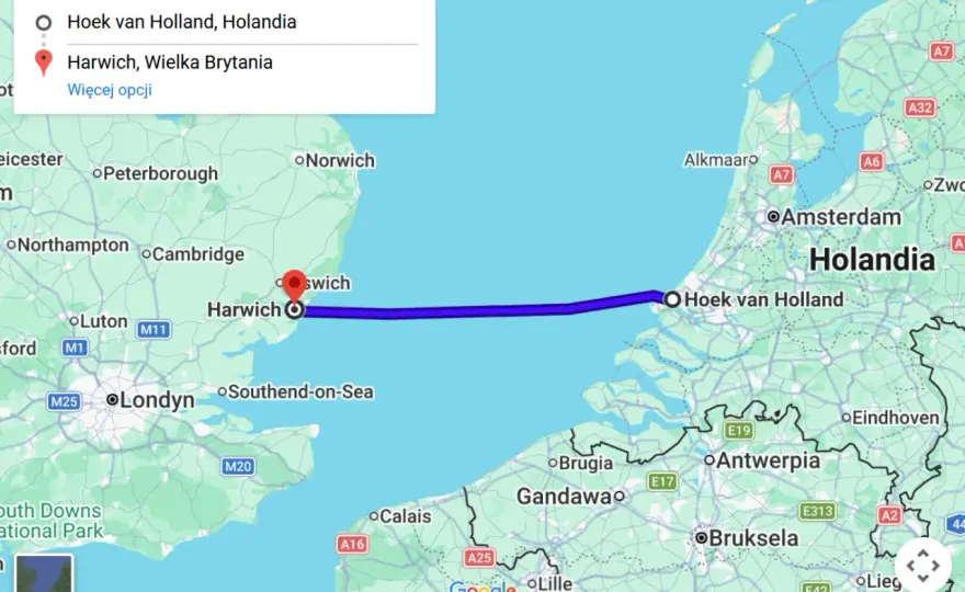 Prom Holandia-Anglia - Porównaj trasy i wybierz najlepszą!