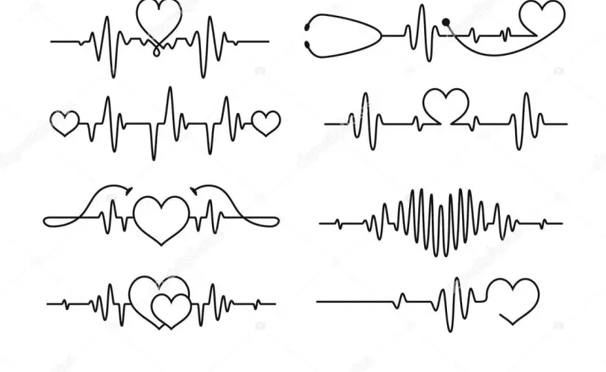 Tatuaż linii pulsu (EKG): symbolika, znaczenie i inspiracje