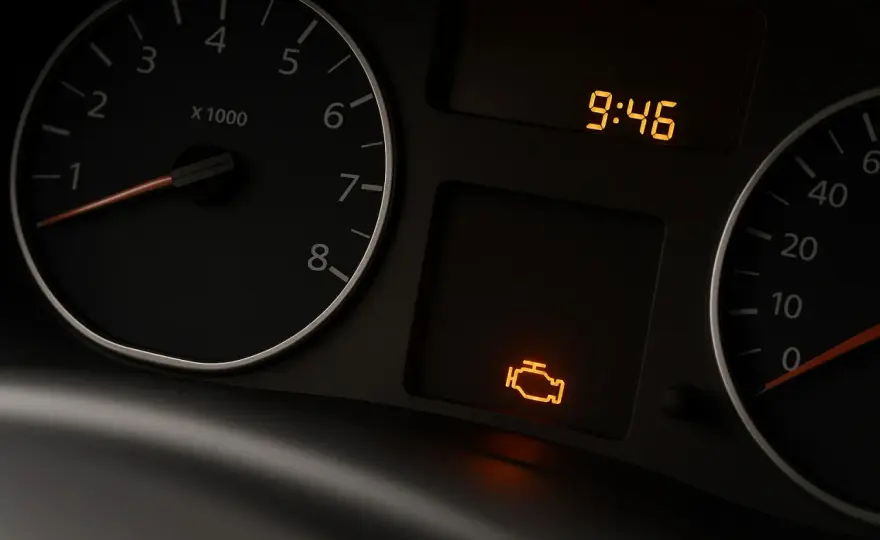 Spia motore accesa ma auto normale: cosa fare?