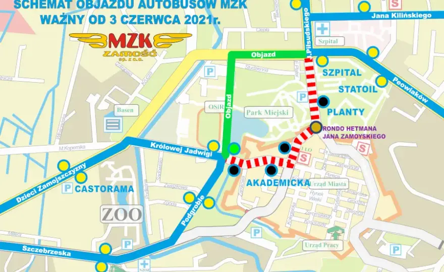 Linia 44 Zamość-Niewirków: Gdzie wsiąść i sprawdzić rozkład?