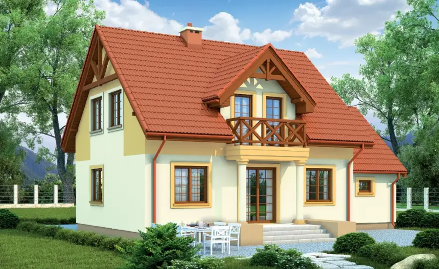 Najlepsze kolory elewacji do brązowego dachu i efektywne symulacje
